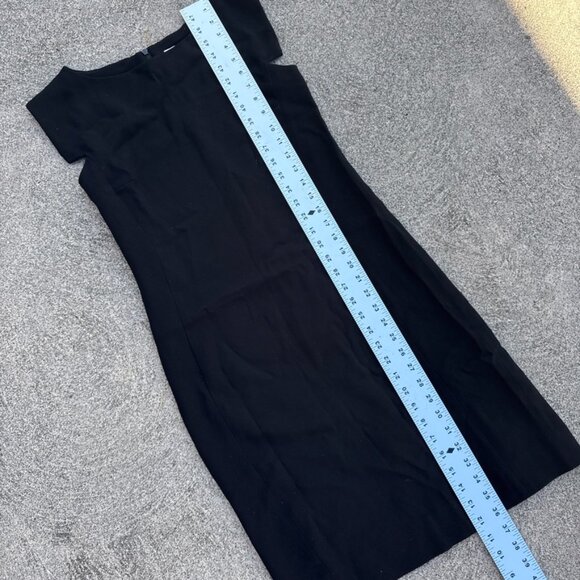 MM LaFleur Sarah Dress Womens 2 Black Minimal Office Business Career Sheath - Picture 5 of 13